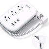 31vhSJyy2lL._AC_.jpg BESHON Flat Plug Power Strip, 3 Outlets with 3 USB Ports(2 USB C), Ultra Flat 3.2ft Wrapped Around Extension Cord for Cruise Ship, Travel, Dorm Room Essentials