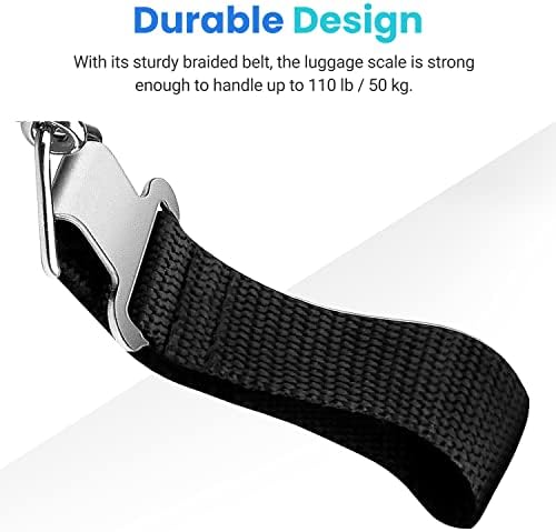 41-Ckyg6AL._AC_.jpg Etekcity Luggage Scale, Travel Essentials, Digital Weight Scales for Travel Accessories, Portable Handheld Scale with Temperature Sensor, Rubber Paint, 110 Pounds, Battery Included