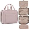 410uVffdSQL._AC_.jpg BAGSMART Toiletry Bag Travel Bag with Hanging Hook, Water-resistant Makeup Cosmetic Bag Travel Organizer for Accessories, Shampoo, Full Sized Container, Toiletries