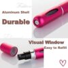 413EQZCvaaL.jpg KAYZON Travel Mini Perfume Refillable Atomizer Container, Portable Perfume Scent Pump Case Fragrance Empty Spray Bottle for Traveling and Outgoing (3 Pack, 5ml) (3 Pcs)