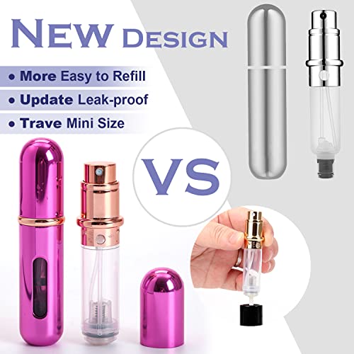 41MeNdzzWAL.jpg KAYZON Travel Mini Perfume Refillable Atomizer Container, Portable Perfume Scent Pump Case Fragrance Empty Spray Bottle for Traveling and Outgoing (3 Pack, 5ml) (3 Pcs)