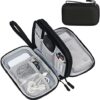 51bkqVa-vPS._AC_.jpg FYY Travel Cable Organizer Pouch Electronic Accessories Carry Case Portable Waterproof Double Layers All-in-One Storage Bag for Cord, Charger, Phone, Earphone Black