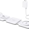 21C5PpQ0MIL._AC_.jpg Charging Station for Apple Multiple Devices - 3 in 1 Foldable Magnetic Wireless Charger Dock - Travel Charging Pad for iPhone 14 13 12 Pro Max Plus Watch & Airpods