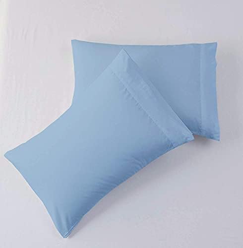 31sWdBBQ1XS._AC_.jpg RV Sheets for RV Bunk 28x75 Size Bed, Soft Brushed Microfiber, 1800 Hotel Luxury Bed Sheets Set for Campers, RV's & Travel Trailers Easy Fit Mattress up to 8 Inch Deep Pockets(Light Blue RV Sheets)