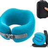 412YxSVxZOL._AC_.jpg Orthopedic Neck Travel Pillow by Skypillow, Securely Supports Neck to Prevent Neck Cramps and Pain. Patented Memory Foam Pillow, Removable Washable Cover, Includes Carrying Case (Small)
