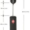 4 Pack TSA Approved Luggage Locks with Keys for Travel - Flexible Ultra Secure Mini Key Padlock & Metal Zinc Alloy Material – Black, 4 Pack - Black, One Size