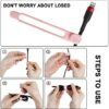 41Cmsytoh3L._AC_.jpg Nearockle 16Pcs Silicone Cable Straps Wire Organizer for Earphone, Phone Charger, Mouse, Audio, Computer, Reusable Fastening Cable Ties Cord Organizer in Home, Office, Kitchen, School (Pink)