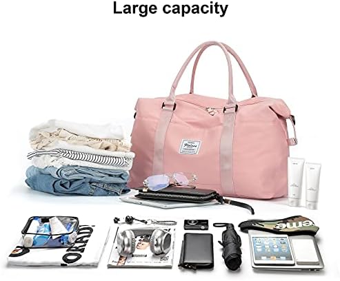 41I9urqUFyL._AC_.jpg Travel Duffel Bag, Sports Tote Gym Bag, Shoulder Weekender Overnight Bag for Women