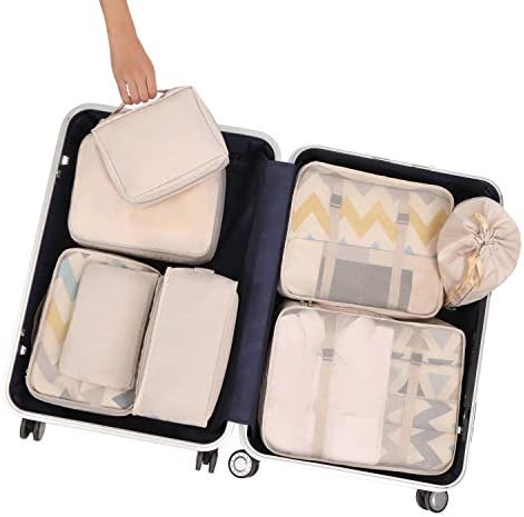 41Ro8cQlirL._AC_.jpg BAGAIL 8 Set Packing Cubes Luggage Packing Organizers for Travel Accessories