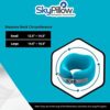 41Tk1wZcGGL._AC_.jpg Orthopedic Neck Travel Pillow by Skypillow, Securely Supports Neck to Prevent Neck Cramps and Pain. Patented Memory Foam Pillow, Removable Washable Cover, Includes Carrying Case (Small)