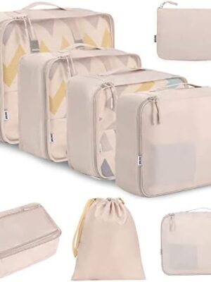 41VlwMczTL._AC_.jpg BAGAIL 8 Set Packing Cubes Luggage Packing Organizers for Travel Accessories