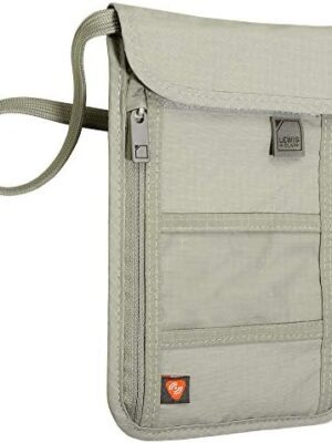 41VvRlqBvfL._AC_.jpg Lewis N. Clark RFID Blocking Stash Neck Wallet, Travel Pouch + Passport Holder for Women & Men, Taupe, One Size