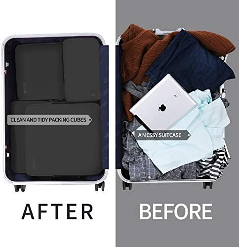 41Wl4TD4SkL._AC_.jpg BAGAIL 4 Set/5 Set/6 Set Compression Packing Cubes Travel Accessories Expandable Packing Organizers