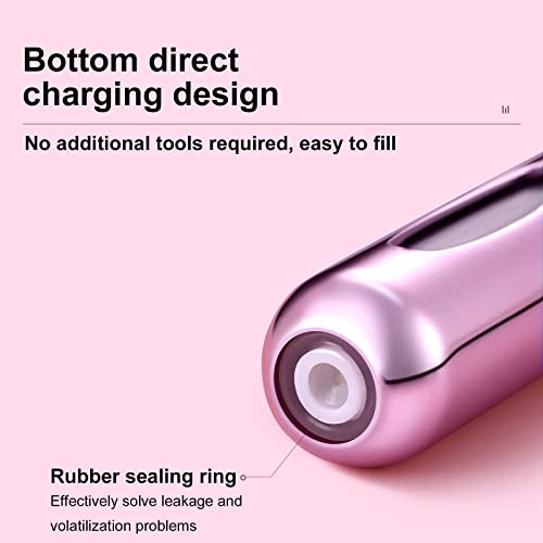 41YC58fwQKL.jpg Yamadura Portable Mini Refillable Perfume Atomizer Bottle Spray, Scent Pump Case for Travel (5ml, 4 Pack) 4
