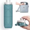 41YZBa4-4S._AC_.jpg SPECIAL MADE Collapsible Water Bottles Cups Leakproof Valve Reusable BPA Free Silicone Foldable Travel Water Bottle Cup for Gym Camping Hiking Travel Sports Lightweight Durable
