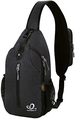 41Yum1jvebL._AC_.jpg WATERFLY Crossbody Sling Backpack Sling Bag Travel Hiking Chest Bag Daypack