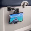 41ZDeYCtzOL._AC_.jpg Universal in Flight Airplane Phone Holder Mount. Handsfree Phone Holder for Desk Tray with Multi-Directional Dual 360 Degree Rotation. Pocket Size Must Have Travel Essential Accessory for Flying