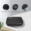 41aQY5HvCqL._AC_.jpg ProCase Hard Travel Electronic Organizer Case for MacBook Power Adapter Chargers Cables Power Bank Apple Magic Mouse Apple Pencil USB Flash Disk SD Card Small Portable Accessories Bag -Black