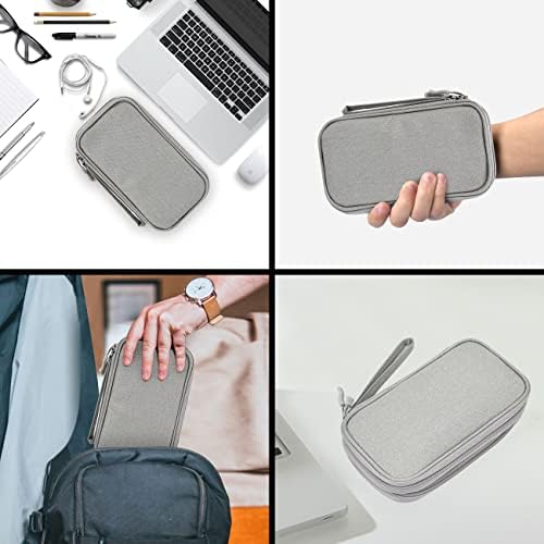 41d32vVhFRL._AC_.jpg Waterproof Portable Electronic Organizer Bag Travel Accessories Universal Cord Storage Case for Charging Cable, Cell Phone, Power Bank, Kid’s Pens