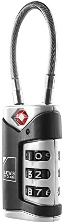 41ebo834gGL._AC_.jpg 4014648 Lewis N Clark Travel Sentry Cable Lock 2 Pack black