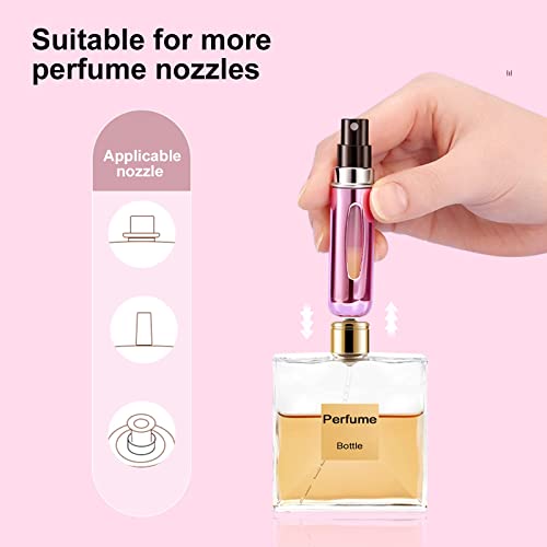 41ggTptX7PL.jpg Yamadura Portable Mini Refillable Perfume Atomizer Bottle Spray, Scent Pump Case for Travel (5ml, 4 Pack) 4