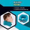41qH7JXzhNL._AC_.jpg Orthopedic Neck Travel Pillow by Skypillow, Securely Supports Neck to Prevent Neck Cramps and Pain. Patented Memory Foam Pillow, Removable Washable Cover, Includes Carrying Case (Small)