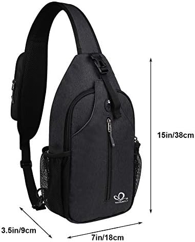 41rH-0COsLL._AC_.jpg WATERFLY Crossbody Sling Backpack Sling Bag Travel Hiking Chest Bag Daypack