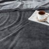 511SolfoZPL._AC_.jpg MOONLIGHT20015 Fleece Blanket Twin Size - Super Soft Cool Fuzzy Dark Grey Throw Blanket for Couch and Sofa - Lightweight Luxury 400 GSM Microfiber Fluffy Bed Blankets and Throws, 60 x 80 Inches (Twin)