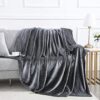 513YPBbEYtL._AC_.jpg MOONLIGHT20015 Fleece Blanket Twin Size - Super Soft Cool Fuzzy Dark Grey Throw Blanket for Couch and Sofa - Lightweight Luxury 400 GSM Microfiber Fluffy Bed Blankets and Throws, 60 x 80 Inches (Twin)