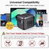 514Myusxw4L._AC_.jpg Universal International Travel Plug Adapter with USB-C, Ouliyo US to European UK AUS Asia Worldwide Travel Adapter AC Outlets Plug Converters,3 USB 1 Type C Smart Travel Power Adaptor Charger