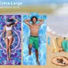 518FwKFb-ML._AC_.jpg 2 Pack Microfiber Oversized Lightweight Beach Towel 71"x32" XL Extra Large Thin Sand Free Towels Travel Swim Pool Yoga Gym Camping for Adults Women Men Beach Essentials Accessories Vacation Gift