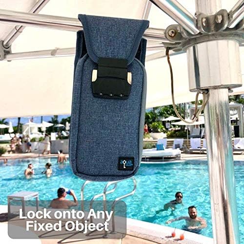 51C9CWkGySL._AC_.jpg Mini FlexSafe by AquaVault Anti-Theft Portable Beach Chair Vault and Travel Safe. Packable, Lightweight & Slash Resistant. Use at the Beach, Pool, Waterpark, Cruise Ship, & More - Grey
