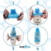 51GvS7eoGPL._AC_.jpg LeakLocks® Toiletry Skins™ 4 Pack Elastic Sleeve for Leak Proofing Travel Container in Luggage. For Standard and Travel Sized Toiletries. Reusable Accessory for Travel Bag Suitcase and Carry-on