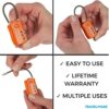 51MsXyCpBmL._AC_.jpg 6 Pack TSA Approved Travel Combination Cable Luggage Locks for Suitcases & Backpacks - Orange