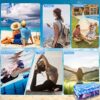 51PJsS5N-hL._AC_.jpg 2 Pack Microfiber Oversized Lightweight Beach Towel 71"x32" XL Extra Large Thin Sand Free Towels Travel Swim Pool Yoga Gym Camping for Adults Women Men Beach Essentials Accessories Vacation Gift
