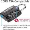 TSA Approved Luggage Locks, Travel Locks Which Also Work Great as Gym Locks, Suitcase, Backpack and more, 1,2,4 & 6 Pack