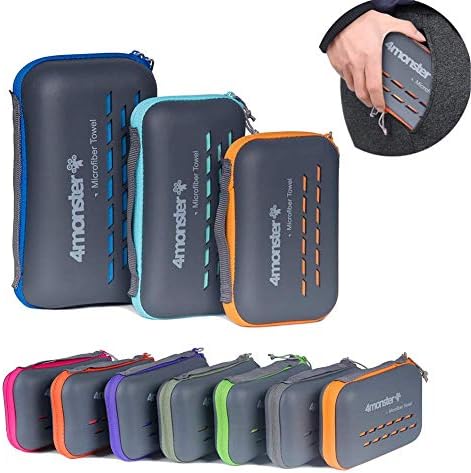 51VwjDjYYQL._AC_.jpg 4Monster Camping Towels Super Absorbent, Fast Drying Microfiber Travel Towel, Quick Dry Ultra Soft Compact Gym Towel for Swimming Beach Hiking Yoga Travel Sports Backpack