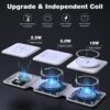 51X0wnoEXJL._AC_.jpg Charging Station for Apple Multiple Devices - 3 in 1 Foldable Magnetic Wireless Charger Dock - Travel Charging Pad for iPhone 14 13 12 Pro Max Plus Watch & Airpods