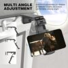 51YXCwQZ6PL._AC_.jpg Universal in Flight Airplane Phone Holder Mount. Handsfree Phone Holder for Desk Tray with Multi-Directional Dual 360 Degree Rotation. Pocket Size Must Have Travel Essential Accessory for Flying