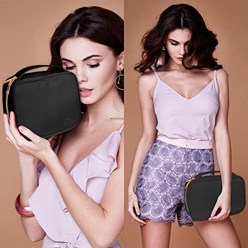 51ZmxM24-CL._AC_.jpg MATEIN Jewelry Travel Organizer, Tangle Free Necklace Storage Bag for Women Hanging Travel Case with Handle for Jewelry Accessories Faux Leather Clutch Bag for Earrings, Rings, Bracelets, Black