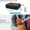 51ajBSgrReL._AC_.jpg ProCase Hard Travel Electronic Organizer Case for MacBook Power Adapter Chargers Cables Power Bank Apple Magic Mouse Apple Pencil USB Flash Disk SD Card Small Portable Accessories Bag -Black