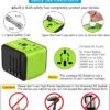 51hMEHRNC6L._AC_.jpg SAUNORCH Universal International Travel Power Adapter W/High Speed 2.4A USB-A, 3.0A Type-C Wall Charger, European Adapter, Worldwide AC Outlet Plugs Adapters for Europe, UK, US, AU, Asia-Green