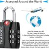 TSA Approved Luggage Locks, Travel Locks Which Also Work Great as Gym Locks, Suitcase, Backpack and more, 1,2,4 & 6 Pack
