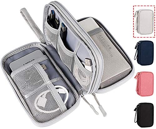 51l6pLVdgZL._AC_.jpg Waterproof Portable Electronic Organizer Bag Travel Accessories Universal Cord Storage Case for Charging Cable, Cell Phone, Power Bank, Kid’s Pens