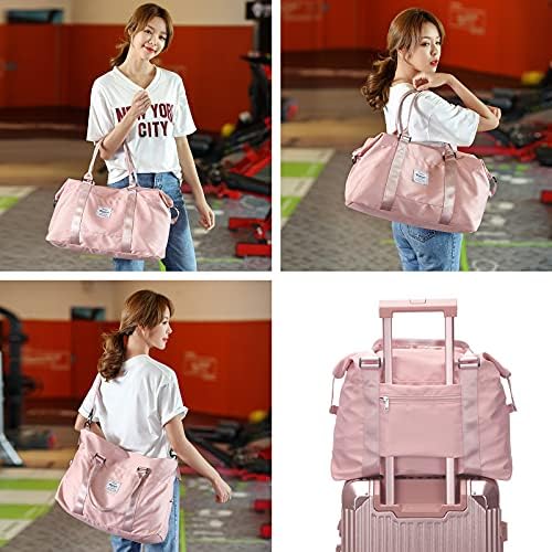 51mU-Bq1lpS._AC_.jpg Travel Duffel Bag, Sports Tote Gym Bag, Shoulder Weekender Overnight Bag for Women