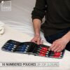 51u5ZePaekS._AC_.jpg Lewis N. Clark Travel Pill Organizer | For Vitamins, Medication, Prescriptions, Or Medicine Storage | AM/PM Color Coded | 16 Slot Slimline Pouch | Black