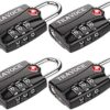 TSA Approved Luggage Locks, Travel Locks Which Also Work Great as Gym Locks, Suitcase, Backpack and more, 1,2,4 & 6 Pack