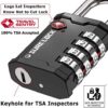51vmSUjVFwL._AC_.jpg SURE LOCK TSA Accepted Heavy Duty Big Combination Luggage Padlock for Gun Cases, Transporting Equipment Cases in Trade Show, Music and Medical Industries (2, Black)