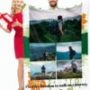 51wE9LXFogS._AC_.jpg Dailyextreme Custom Blanket with Travel Picture, Customized Blanket for Your Holiday Travel Memory, Personalized Blankets for Family Travel Group Photo (5 Photo Travel, 48"X32"(120 * 80cm))