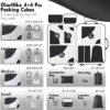 51wKZ5gEiDL._AC_.jpg OlarHike 8 Set Packing Cubes for Travel, Luggage Organizer Bags for Travel Accessories Travel Essentials, Travel Cubes for Carry on Suitcases